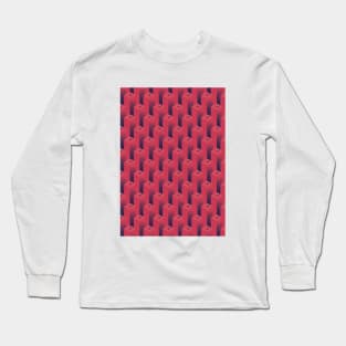 Cubic geometric pattern V.1 Long Sleeve T-Shirt